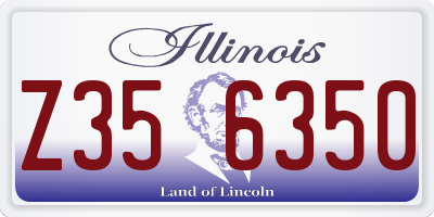 IL license plate Z356350
