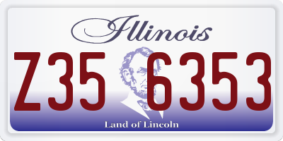 IL license plate Z356353