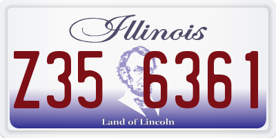 IL license plate Z356361