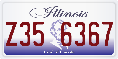 IL license plate Z356367