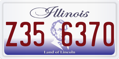 IL license plate Z356370