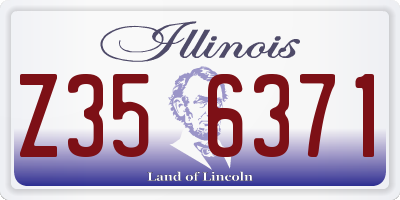IL license plate Z356371