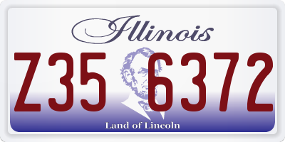IL license plate Z356372