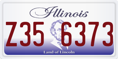 IL license plate Z356373
