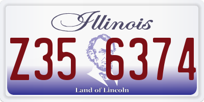 IL license plate Z356374
