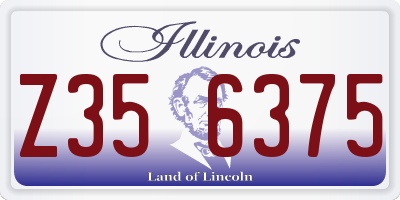 IL license plate Z356375