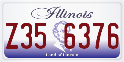 IL license plate Z356376