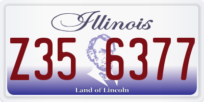 IL license plate Z356377