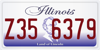 IL license plate Z356379