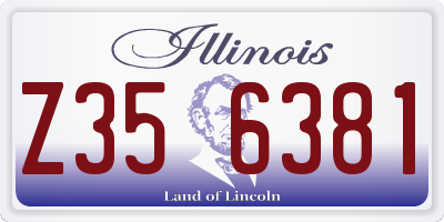 IL license plate Z356381