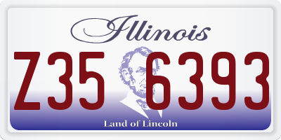 IL license plate Z356393