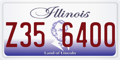 IL license plate Z356400