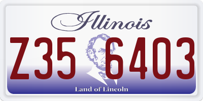 IL license plate Z356403