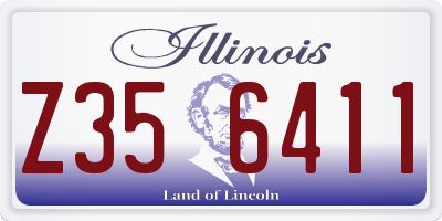 IL license plate Z356411