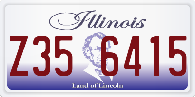 IL license plate Z356415