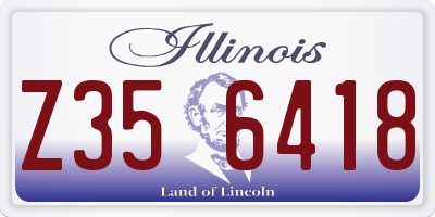 IL license plate Z356418