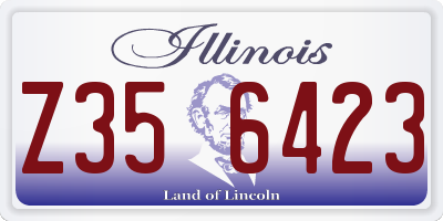 IL license plate Z356423