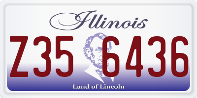 IL license plate Z356436