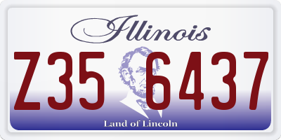IL license plate Z356437