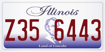 IL license plate Z356443