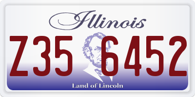 IL license plate Z356452
