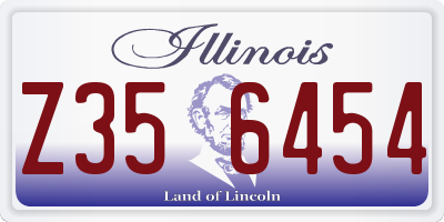 IL license plate Z356454