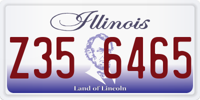 IL license plate Z356465