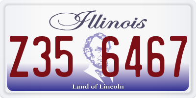 IL license plate Z356467