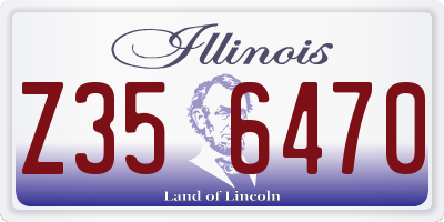IL license plate Z356470