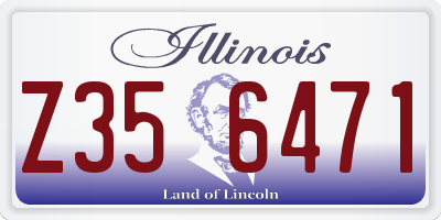 IL license plate Z356471