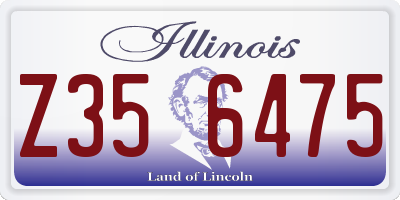 IL license plate Z356475