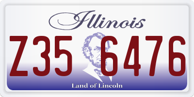 IL license plate Z356476