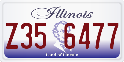 IL license plate Z356477