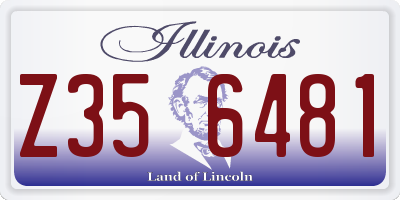 IL license plate Z356481
