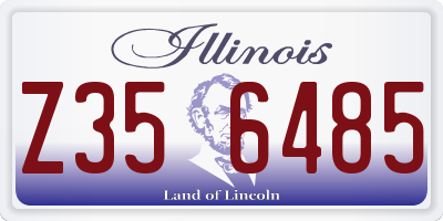IL license plate Z356485
