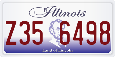 IL license plate Z356498