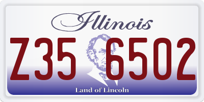 IL license plate Z356502