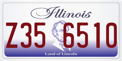 IL license plate Z356510