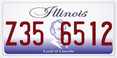 IL license plate Z356512