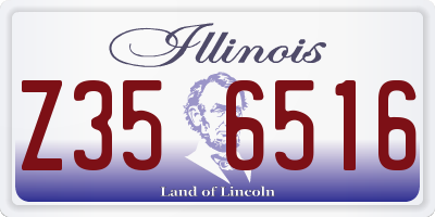 IL license plate Z356516