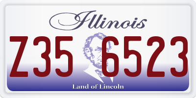 IL license plate Z356523