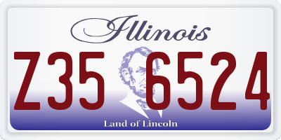 IL license plate Z356524