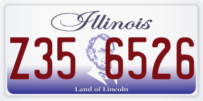 IL license plate Z356526