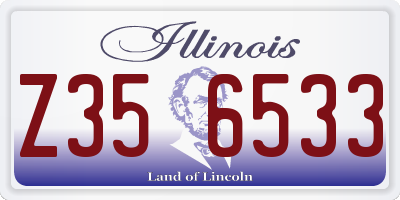 IL license plate Z356533