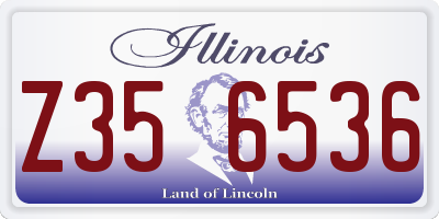 IL license plate Z356536