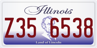 IL license plate Z356538