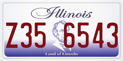 IL license plate Z356543
