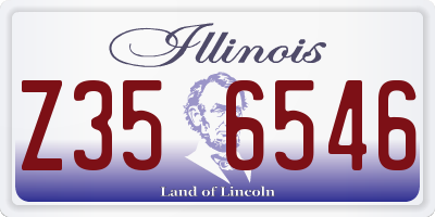 IL license plate Z356546