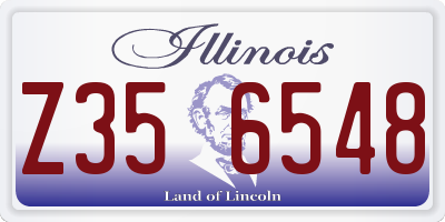IL license plate Z356548