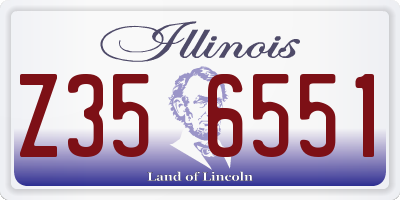IL license plate Z356551